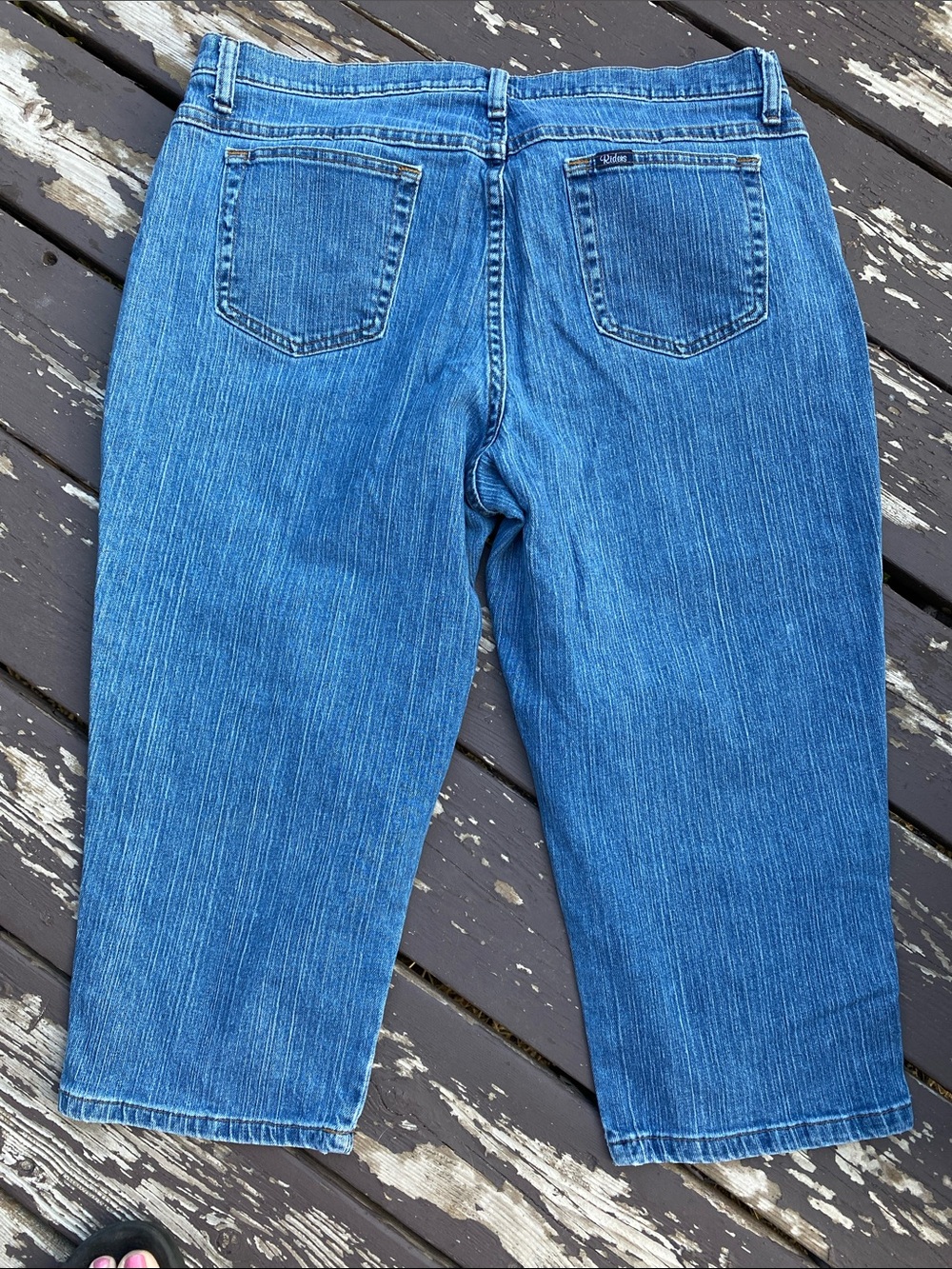 Women's Blue Denim Capris - Classic Casual Fit size 18 M - Picture 5 of 7